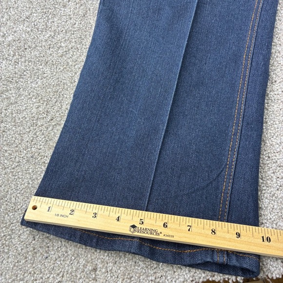 LINEA UOMO Mens 42x34 Relaxed Straight Leg Dark Wash Denim Jeans - Picture 3 of 8